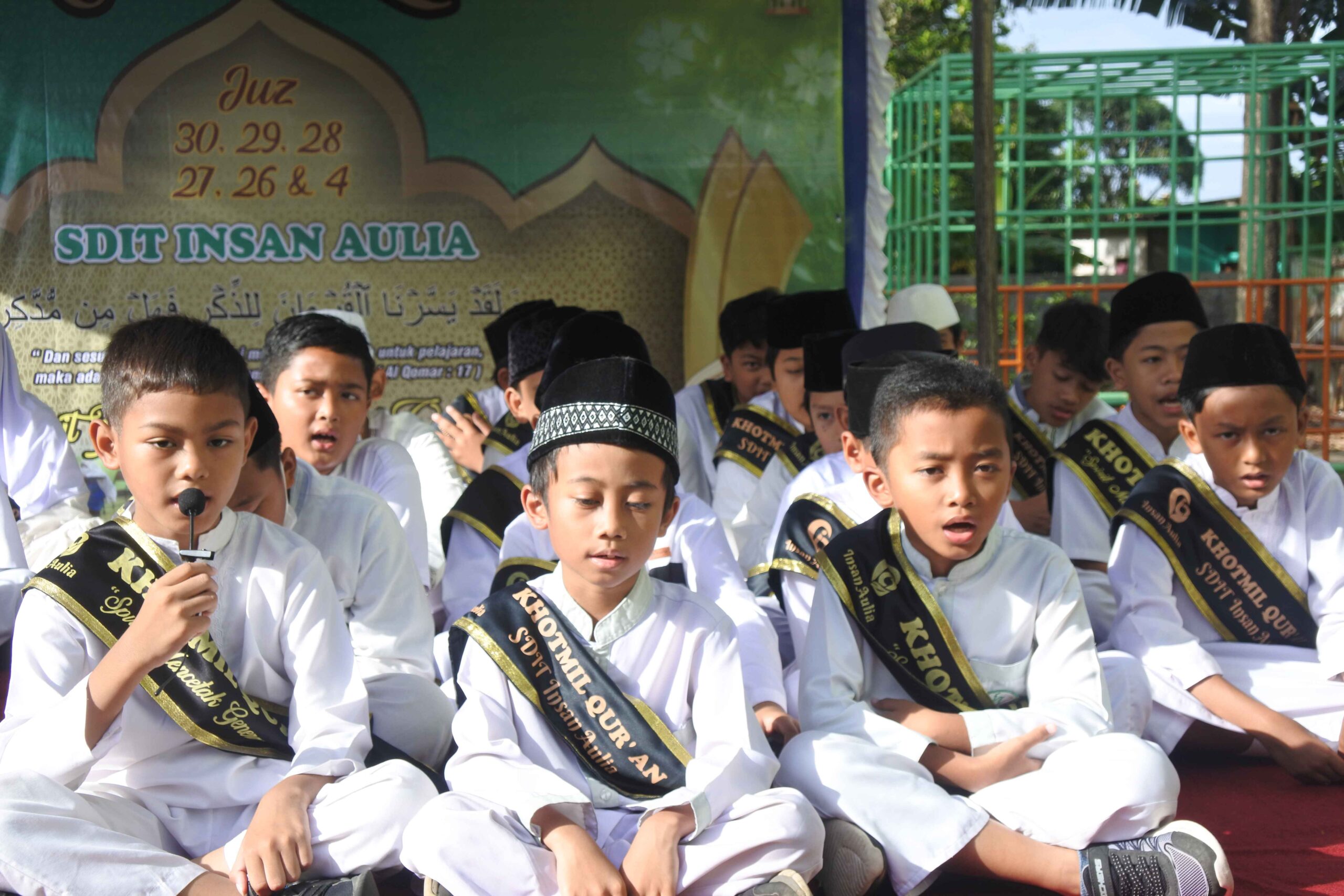 Khataman hafalan juz 30 siswa SDIT Insan Aulia.